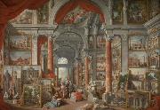 Giovanni Paolo Pannini Picture Gallery with Views of Modern Rome Sweden oil painting artist